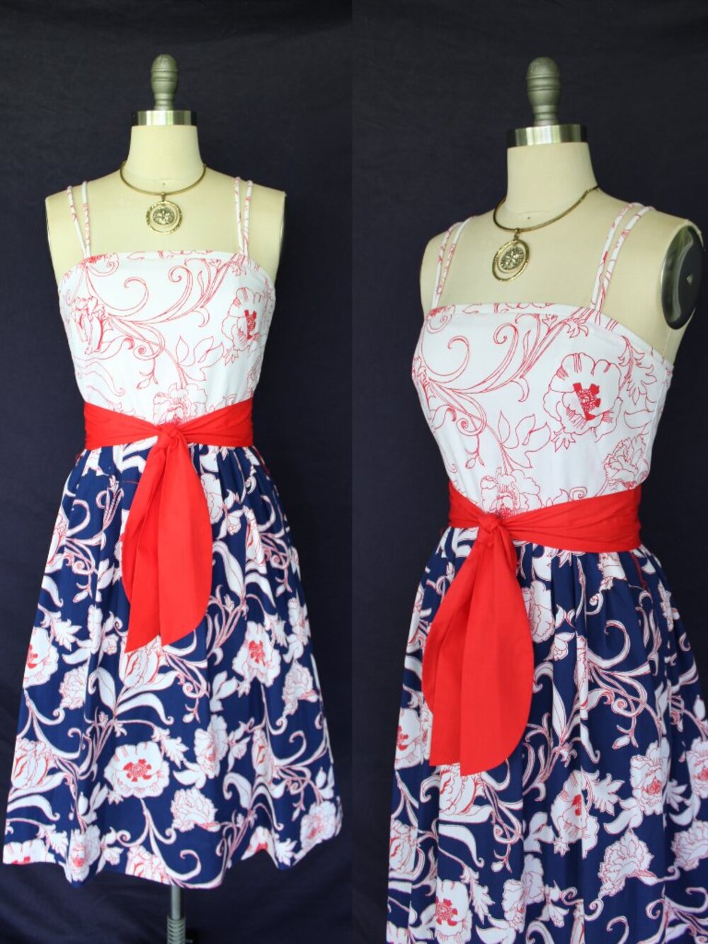The Lilly Pulitzer vintage Mod fit & flare tropical Hawaiian midi dress Nautical